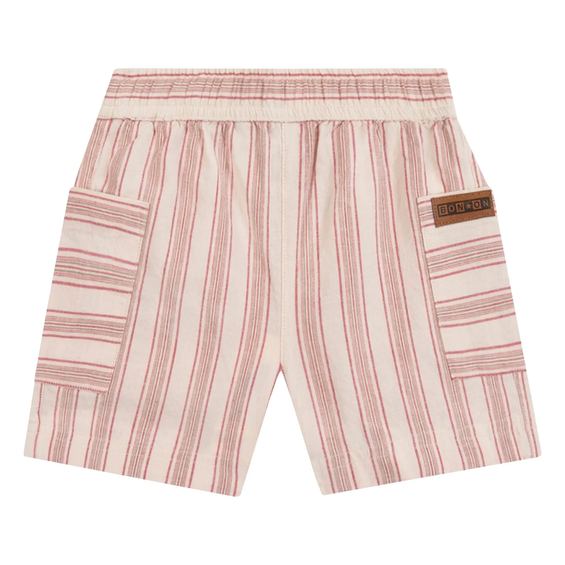 Bonton - Lois Baby Striped Shorts | Cream