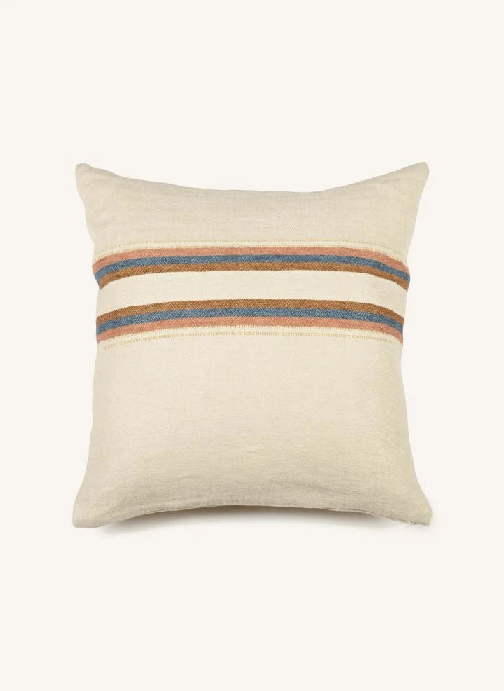Libeco - Belgian Throw Pillow Cover - 50 x 50 cm | Ecru