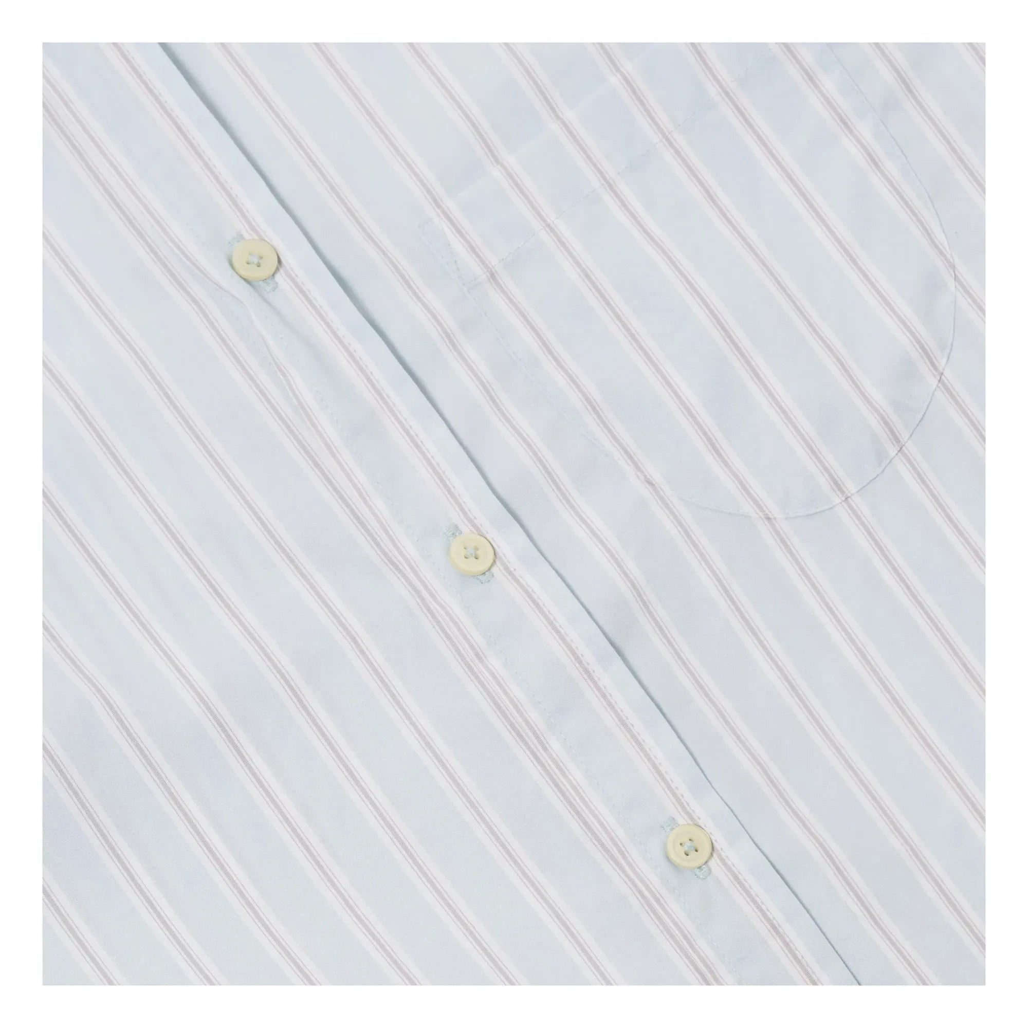 Universal Works - Lazy Day Striped Shirt | Light Blue