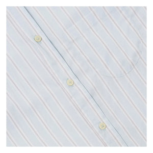 Universal Works - Lazy Day Striped Shirt | Light Blue