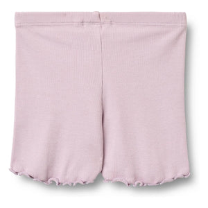 Wheat - Cine-Ribbed Organic Cotton Shorts | Lavender