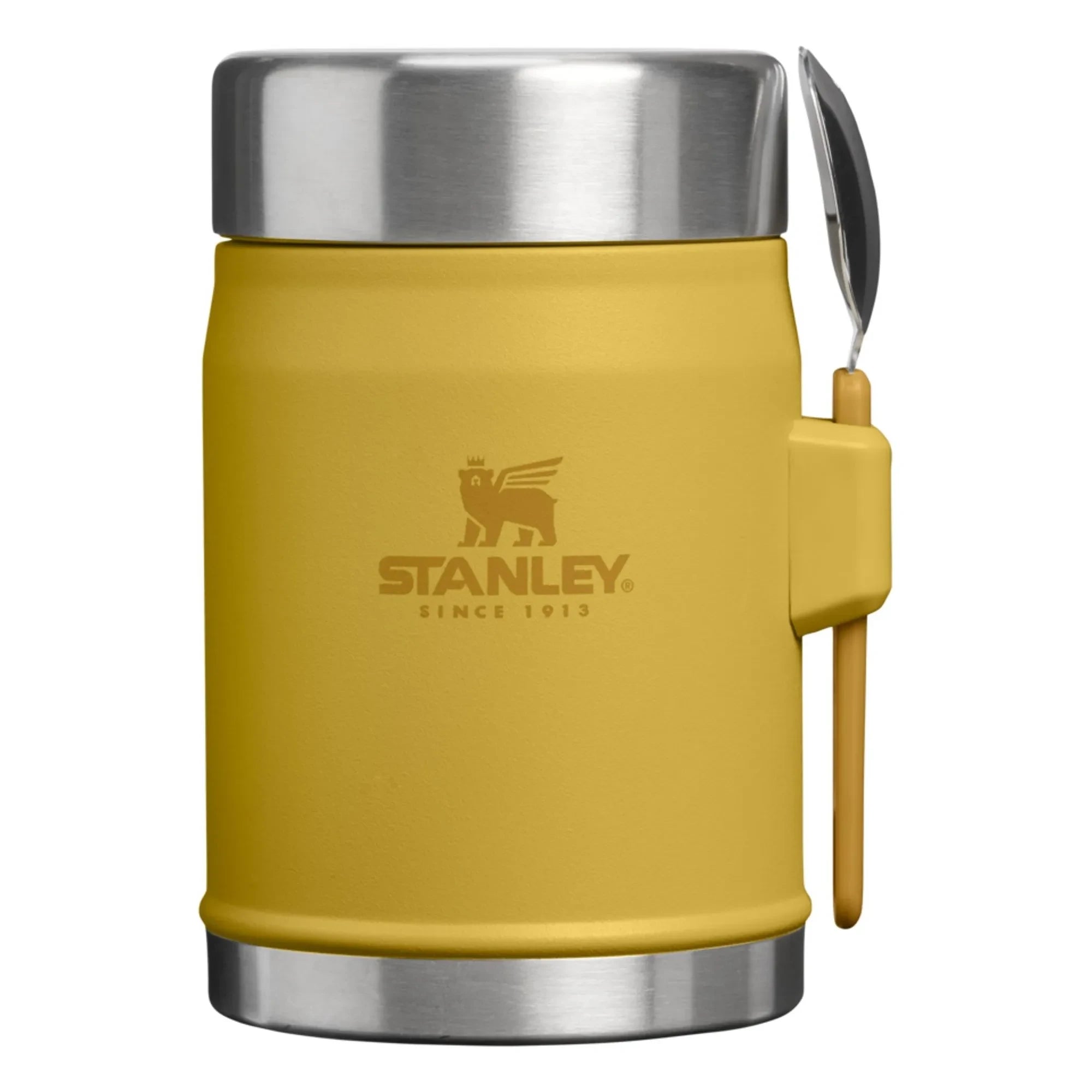 Stanley 1913 - Efsanevi termal beslenme kabı, kaşık/çatal ile 0.4 L | Hardal
