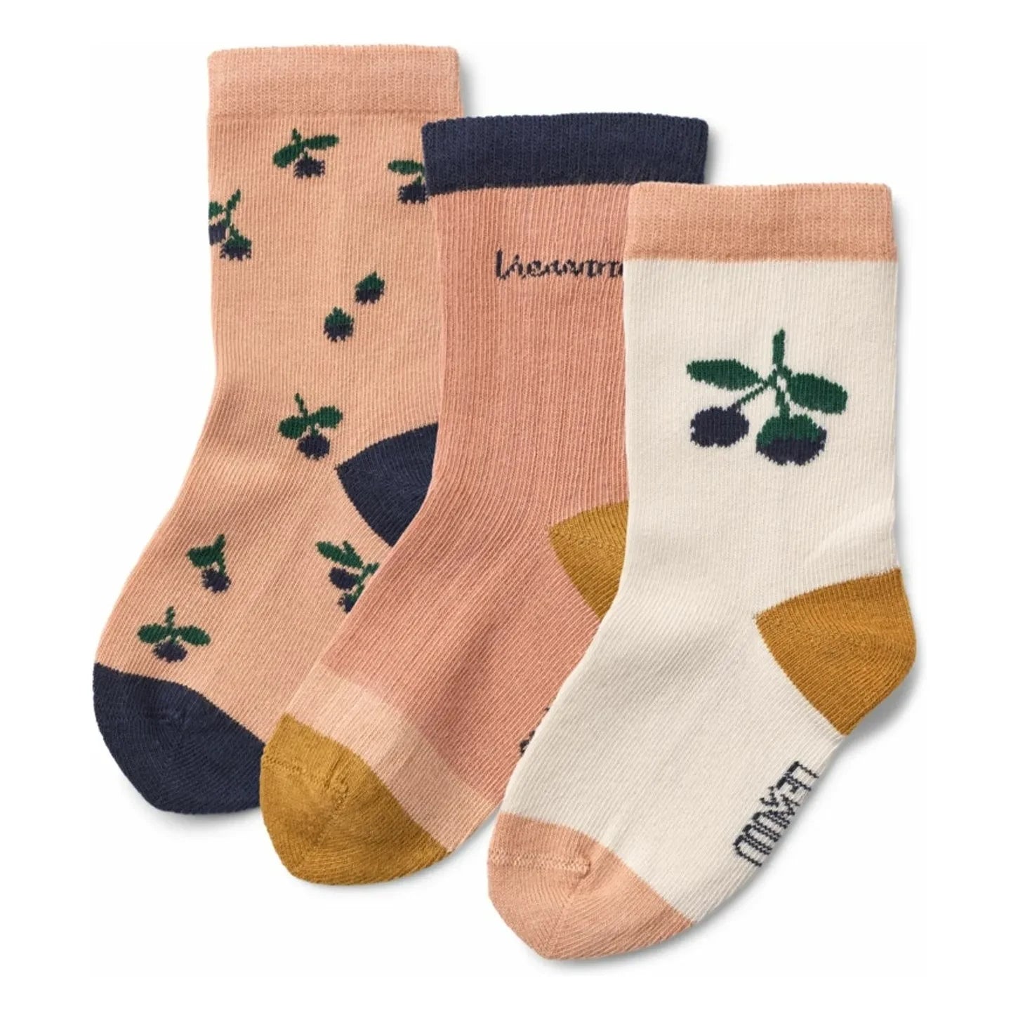 Liewood - 3-Pair Silas Berry Socks Set | Pink