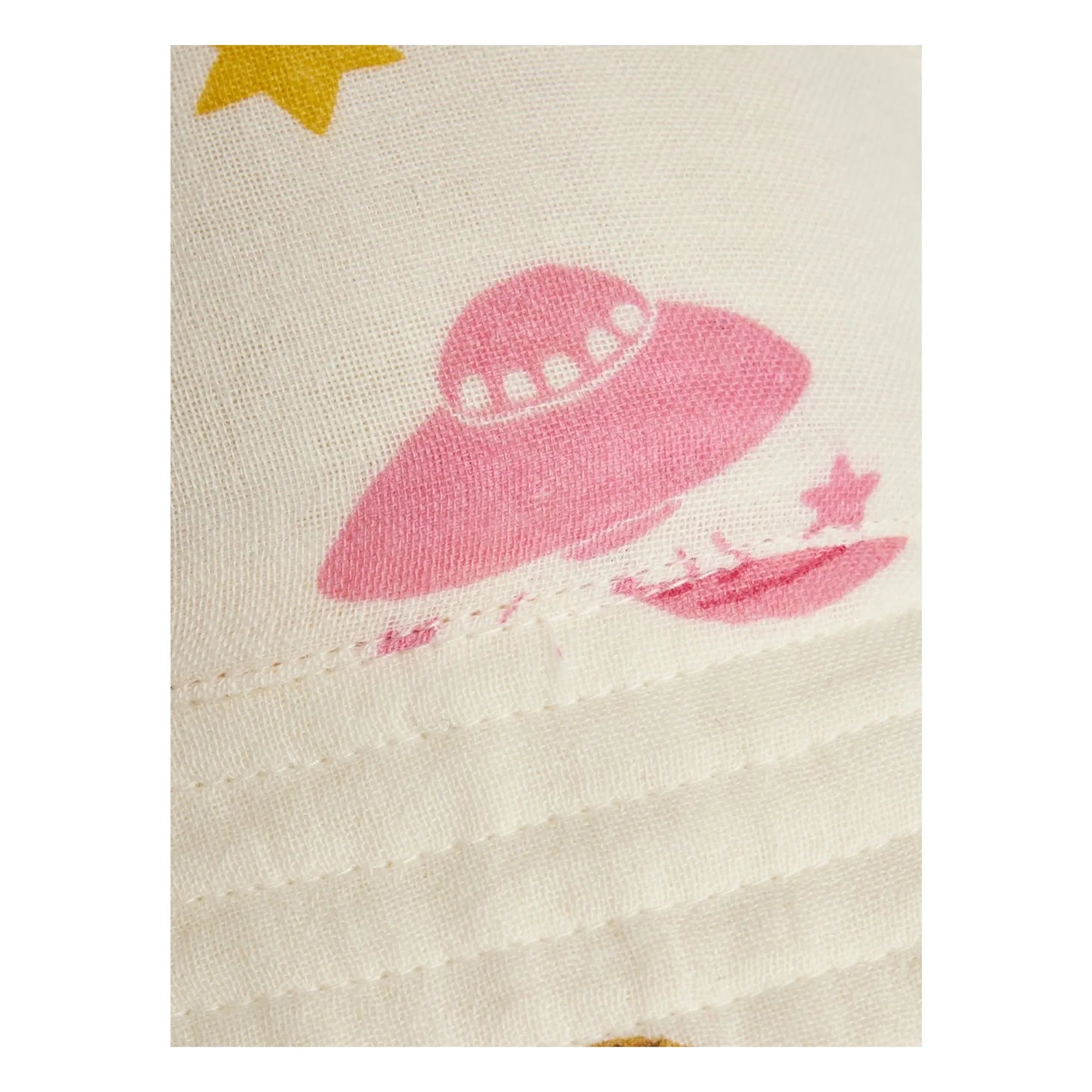 Mini Rodini - Espace organic cotton gauze hat | Ecru