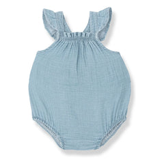 1+ in the family - Yanina Denim Ruffle Jumpsuit | Light Blue