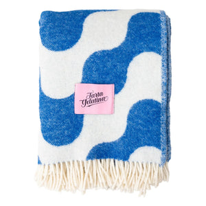 Tarta Gelatina - Medusa Wool Blanket | Blue