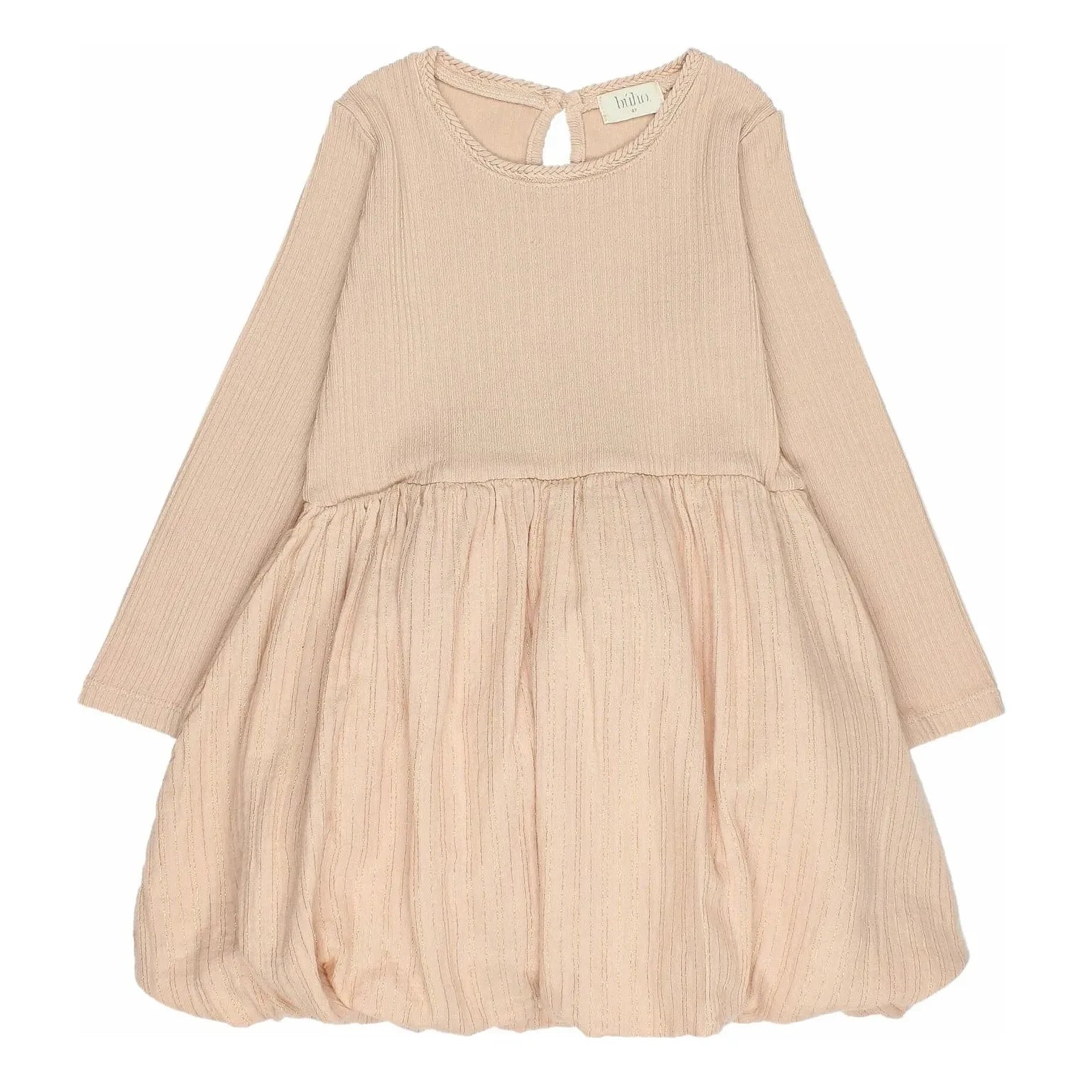 Búho - Combo Dress Lurex Organic Cotton Gauze | Pink