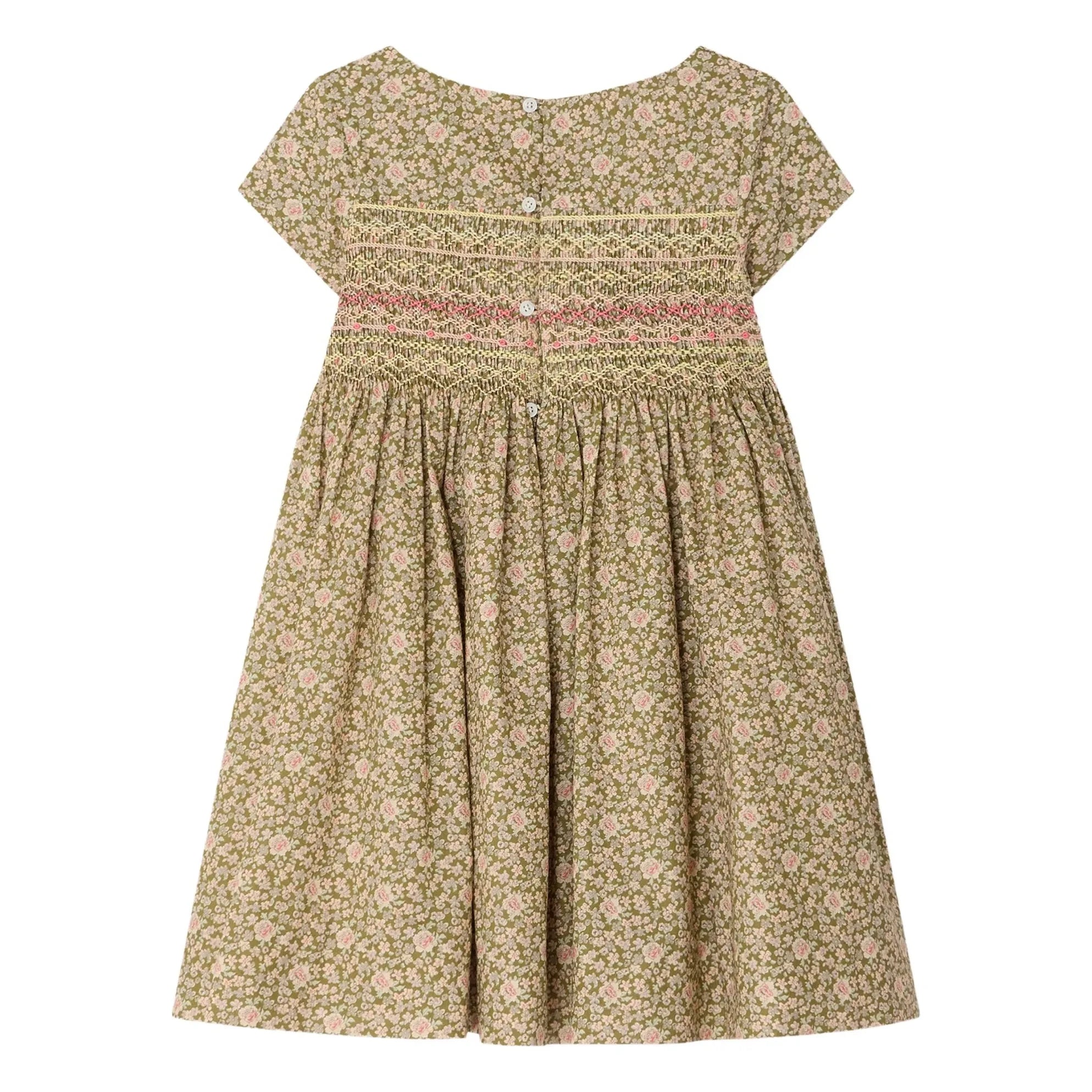 Bonpoint - Duchesse Liberty Organic Cotton Dress | Green