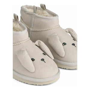 Liewood - Alban Bunny Recycled Fiber Shoes | Light Gray