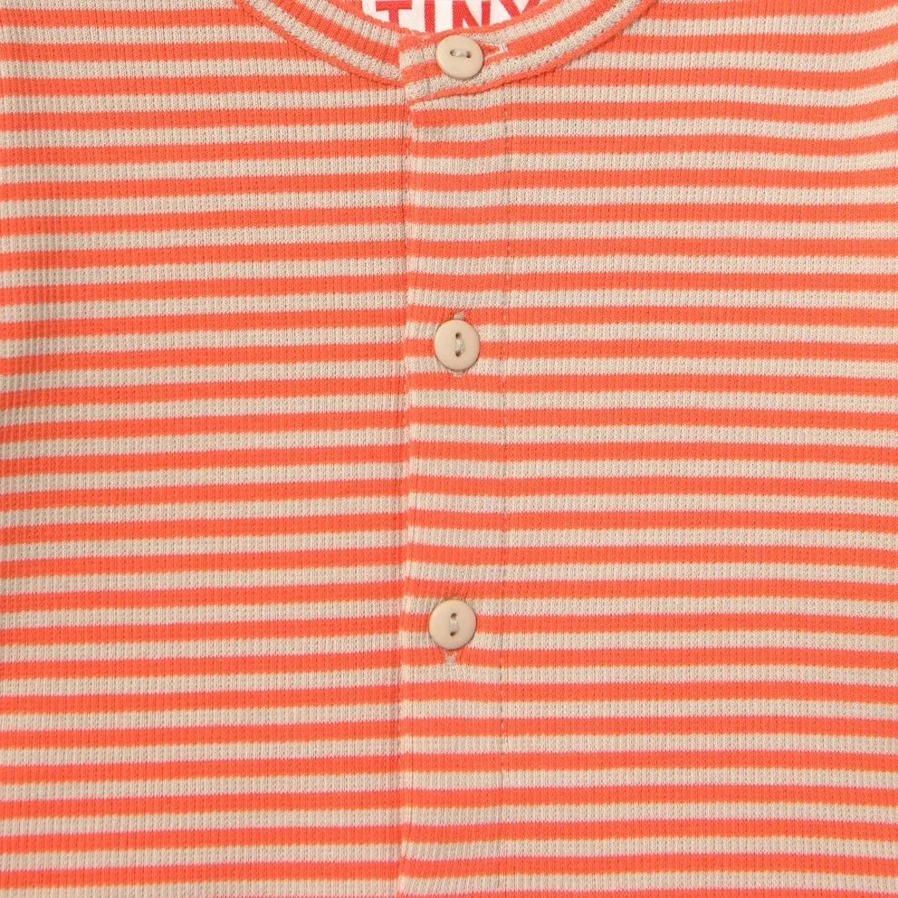 Tinycottons - Organic Cotton Striped Cardigan | Red