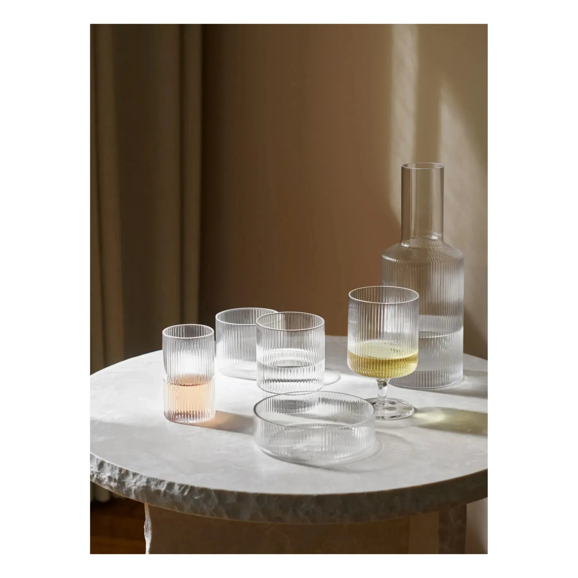 Ferm Living - Ripple Glasses - Set of 4