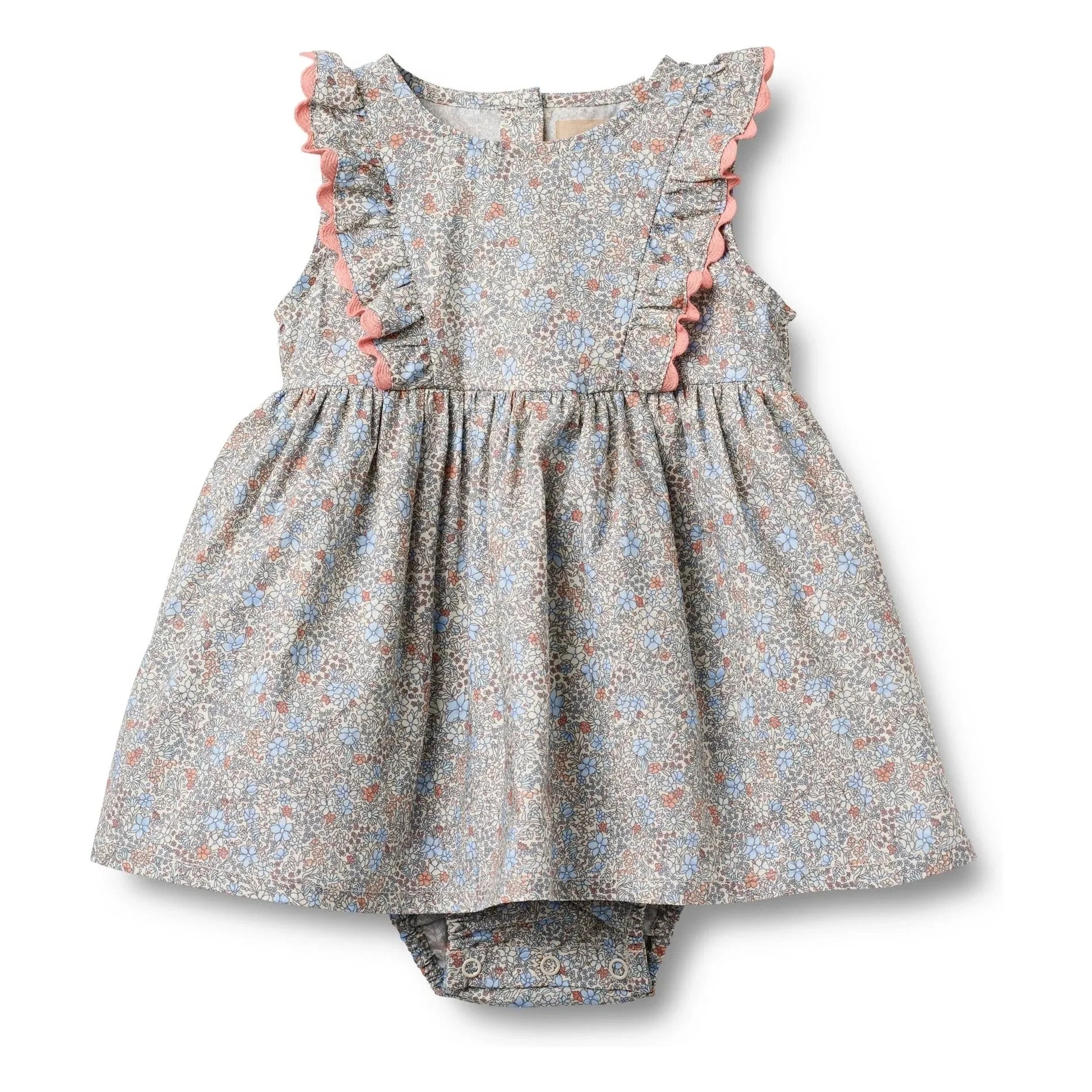 Wheat - Printed Biyeli Safia Dress | Light Blue