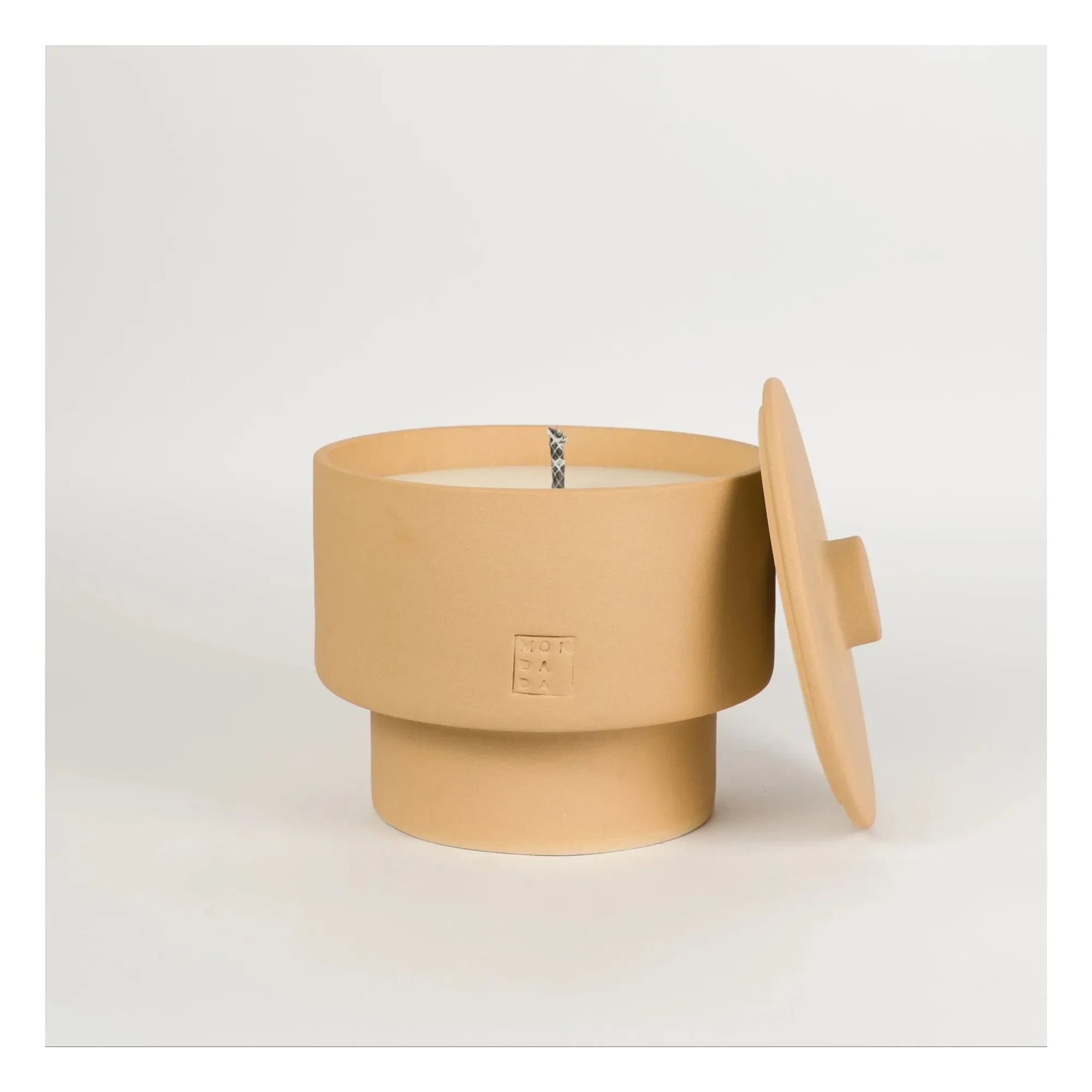 Mon Dada - Outdoor Candle with Lid, Neutral Scent June Ibiza Three | Terracotta