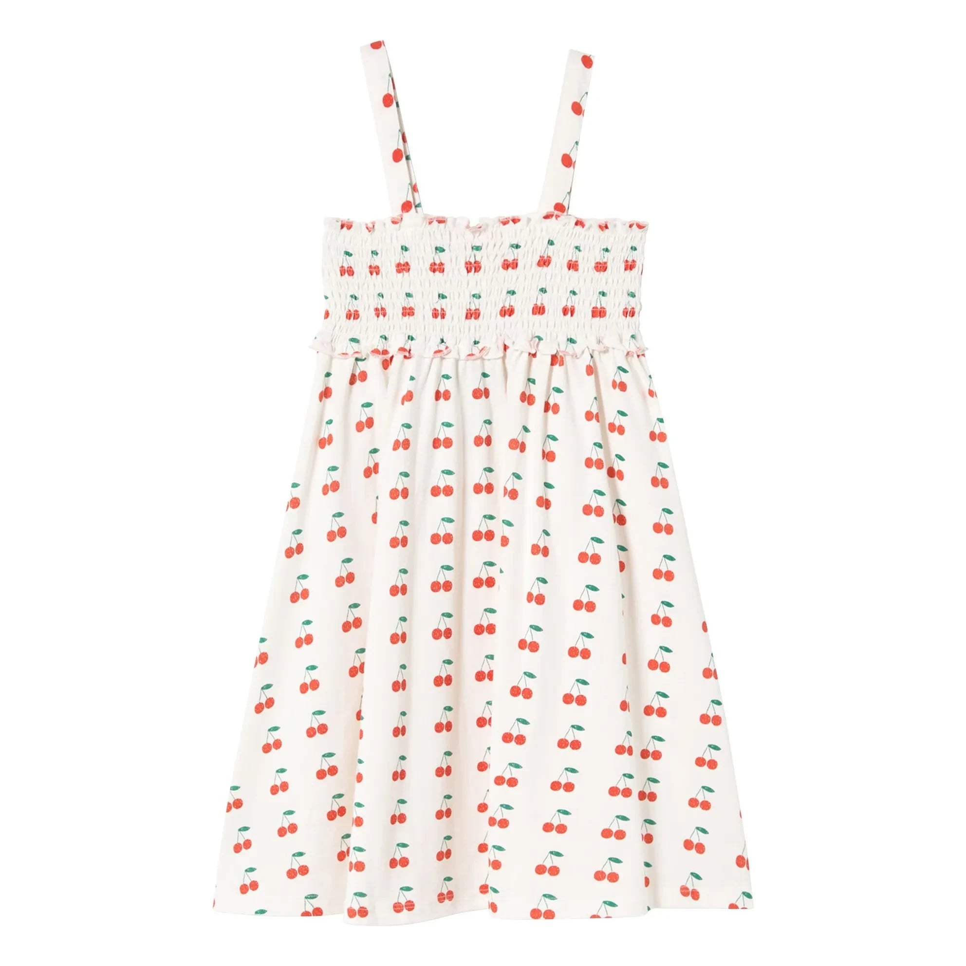 Tinycottons - Cherry Organic Cotton Tank Dress | White