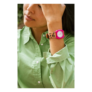 Mini Kyomo - Leopard Watch - Mini Kyomo x Taxi Brousse | Brown