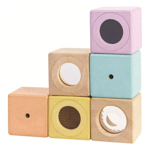 Plan Toys - Pastel Senses Blocks - Set of 6