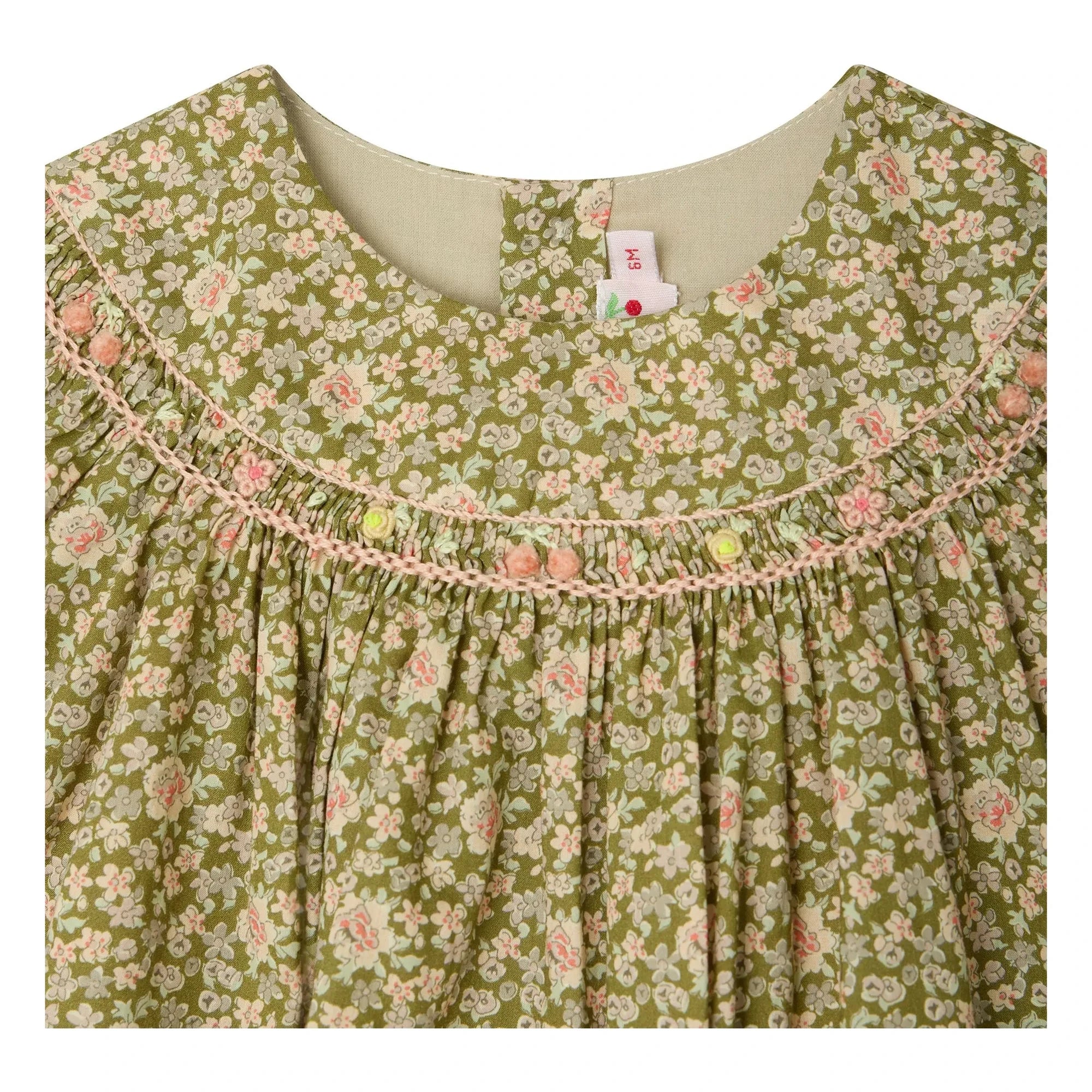 Bonpoint - Amantine Liberty Organic Cotton Dress | Green