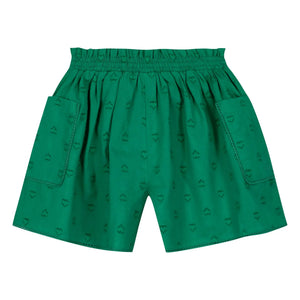 Bonton - Novis Mini Hearts Short Shorts | Emerald green