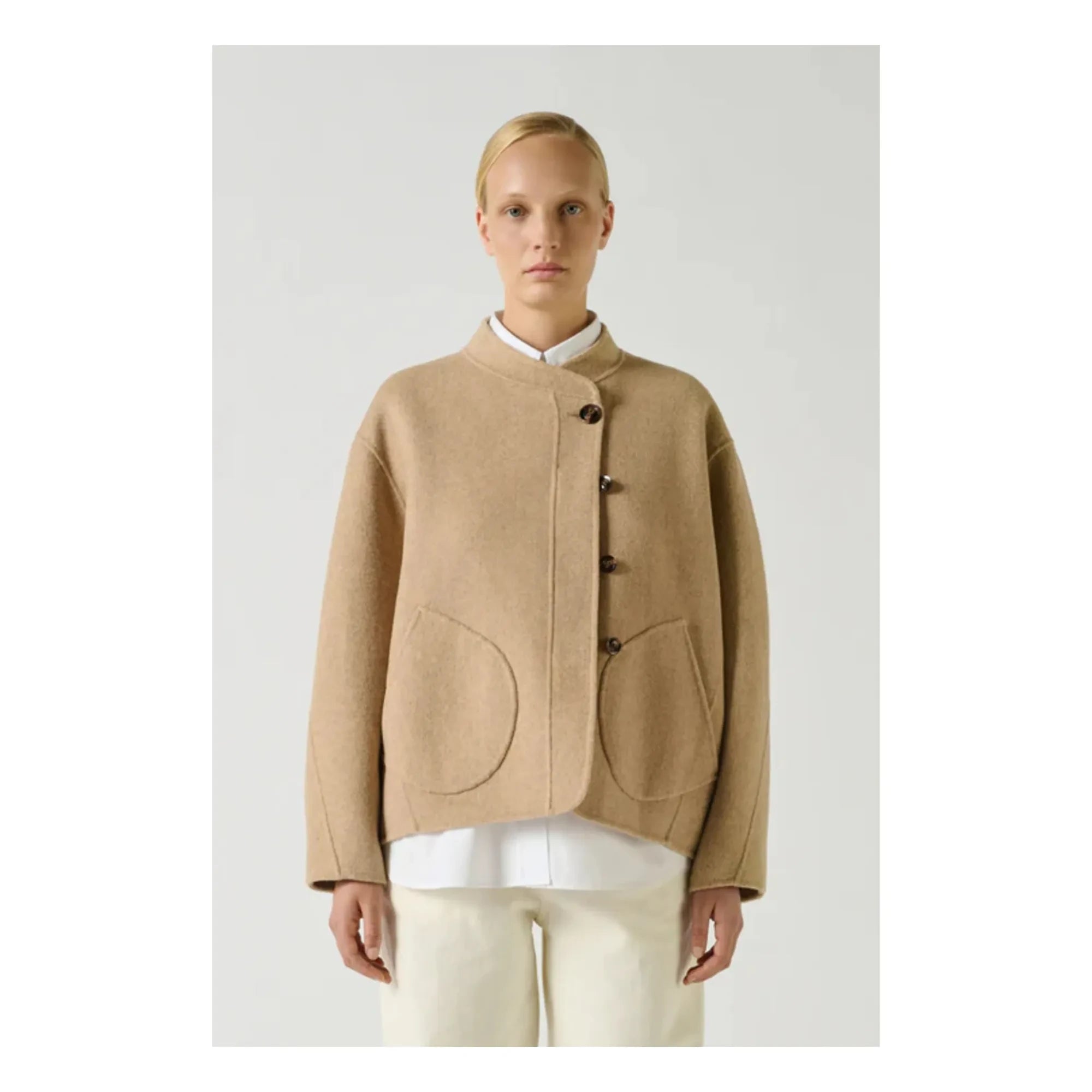 Soeur - Windsor Wool Coat | Heather Beige