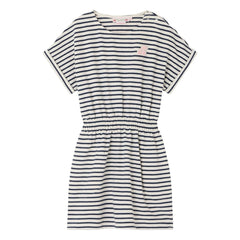 Bonpoint - Celima Striped Dress | Ecru