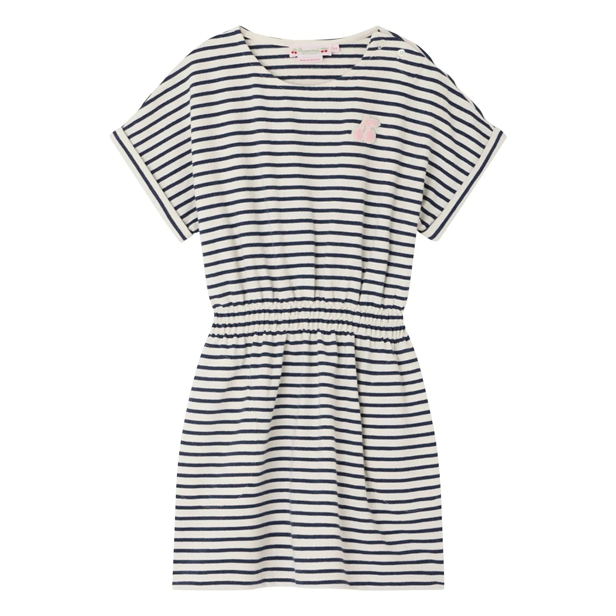 Bonpoint - Celima Striped Dress | Ecru