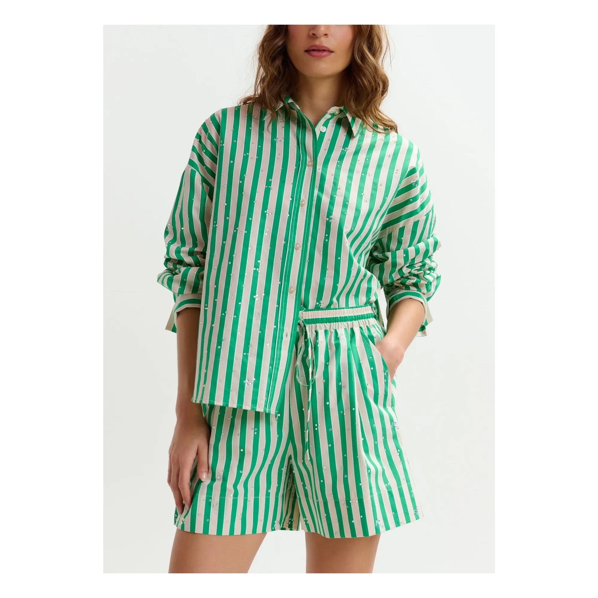 Essentiel Antwerp - Jelief Striped Shirt | Green