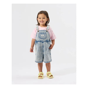 Goldie + Ace - Burton Vintage Short Dungarees | Denim Blue