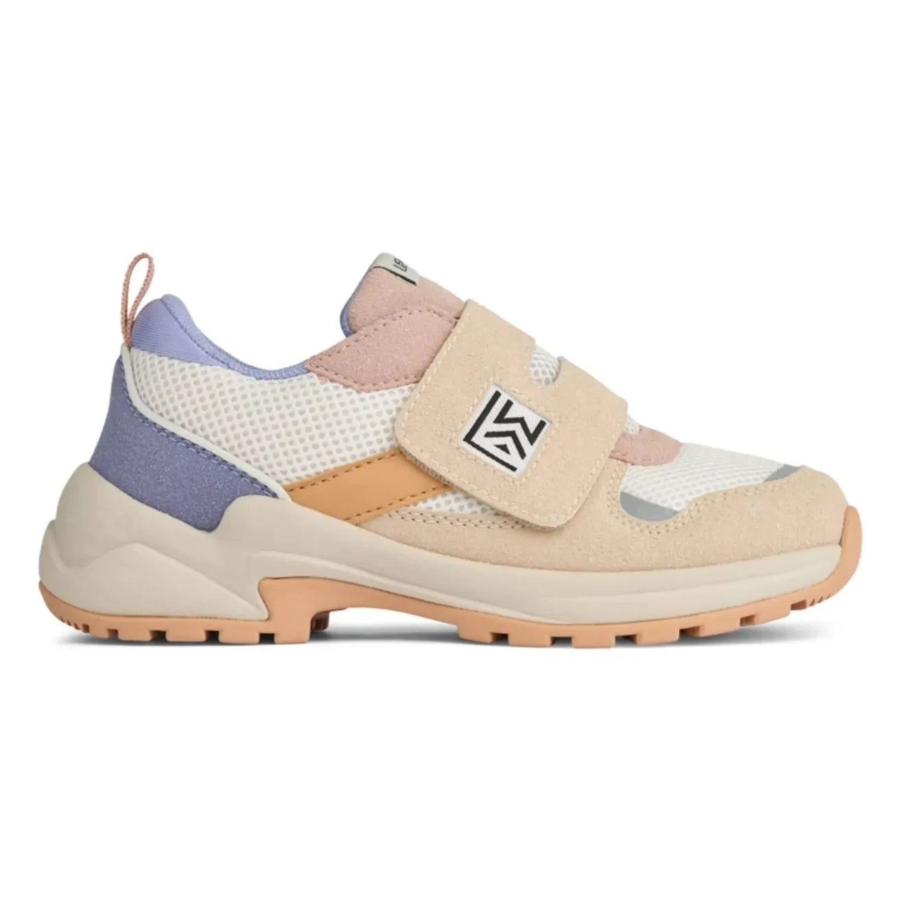 Liewood - Denisa Mesh Striped Sneakers | Pale Pink