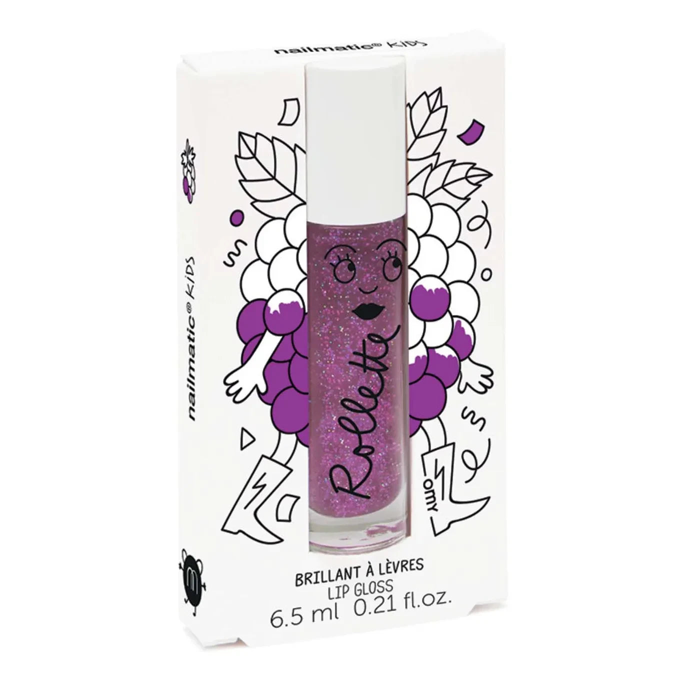 Nailmatic Kids - Mulberry Lip Gloss Roll-On - 6.5 ml | Purple