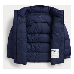 Ralph Lauren - Recycled Fiber Logo Puffer Coat | Navy Blue