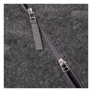 Universal Works - Yün Fermuarlı Bomber Ceket | Gri