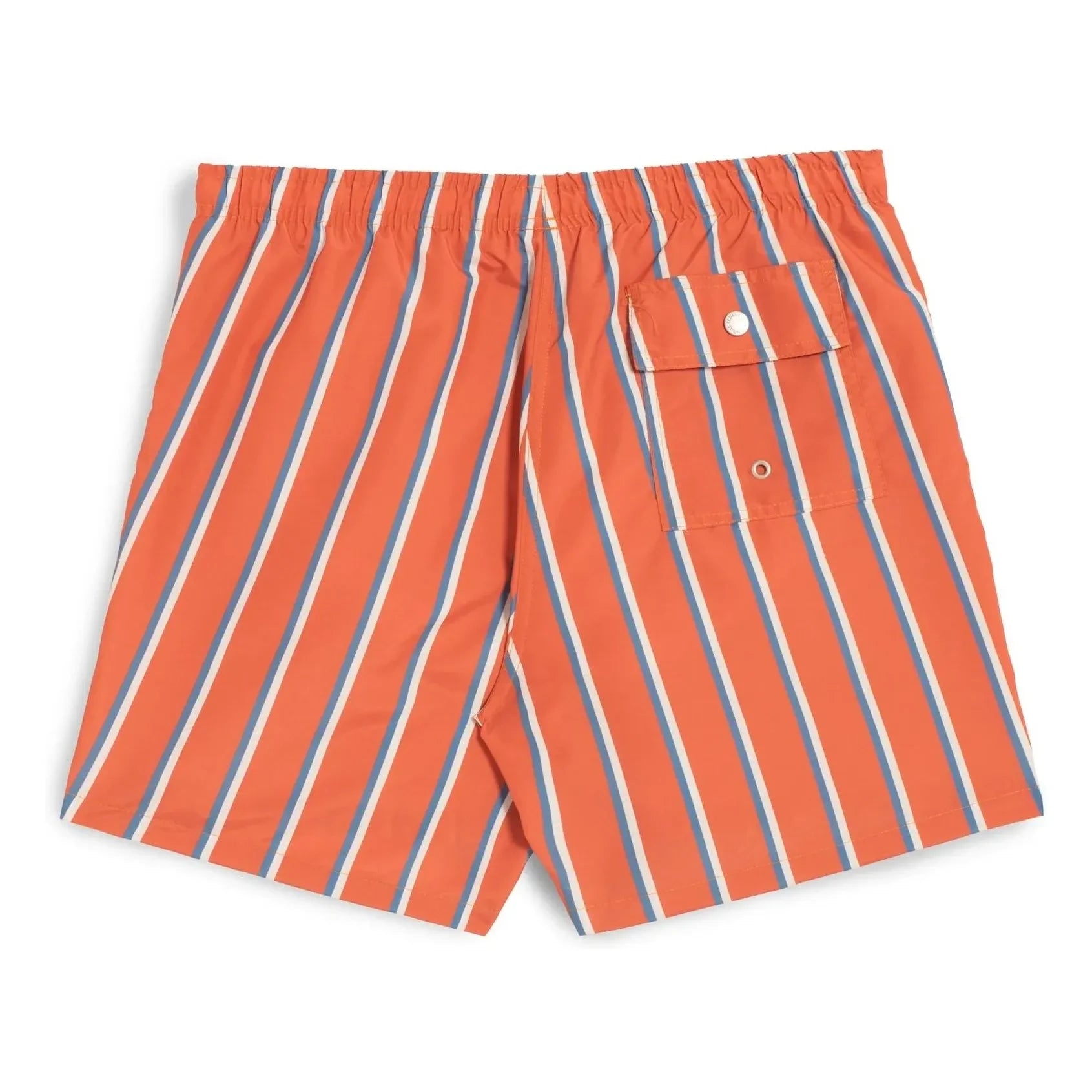 Bather - Striped Swimsuit Shorts | Orange