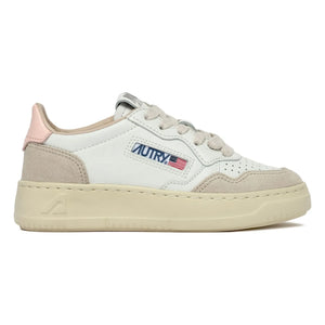 Autry - Kids Medalist Low Suede Sneakers | Dust Pink