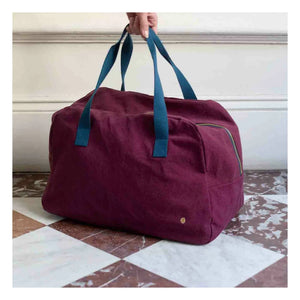 La cerise sur le gâteau - Iona Organic Cotton Weekend Bag | Burgundy