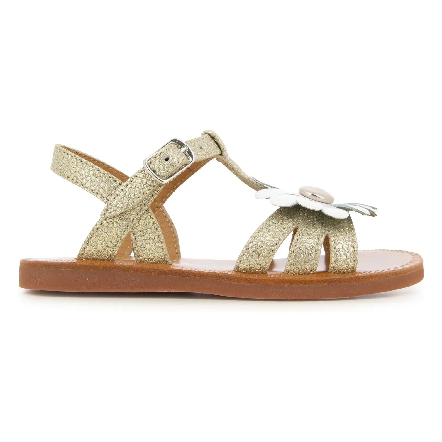 Pom d'Api - Plagette Big Flo Sandals | Gold