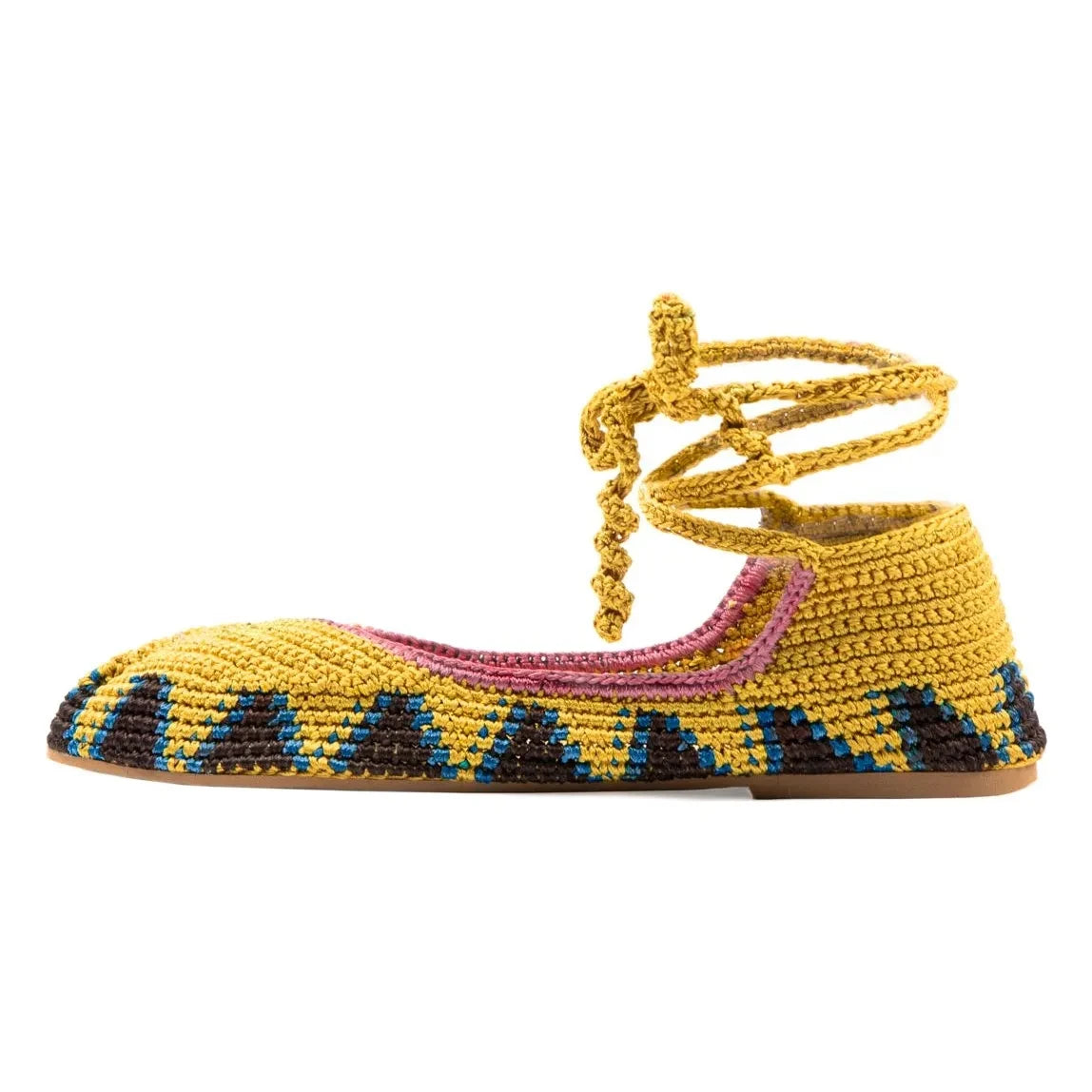 Kashura - High Ballerinas Curry Brown | Yellow Curry Color