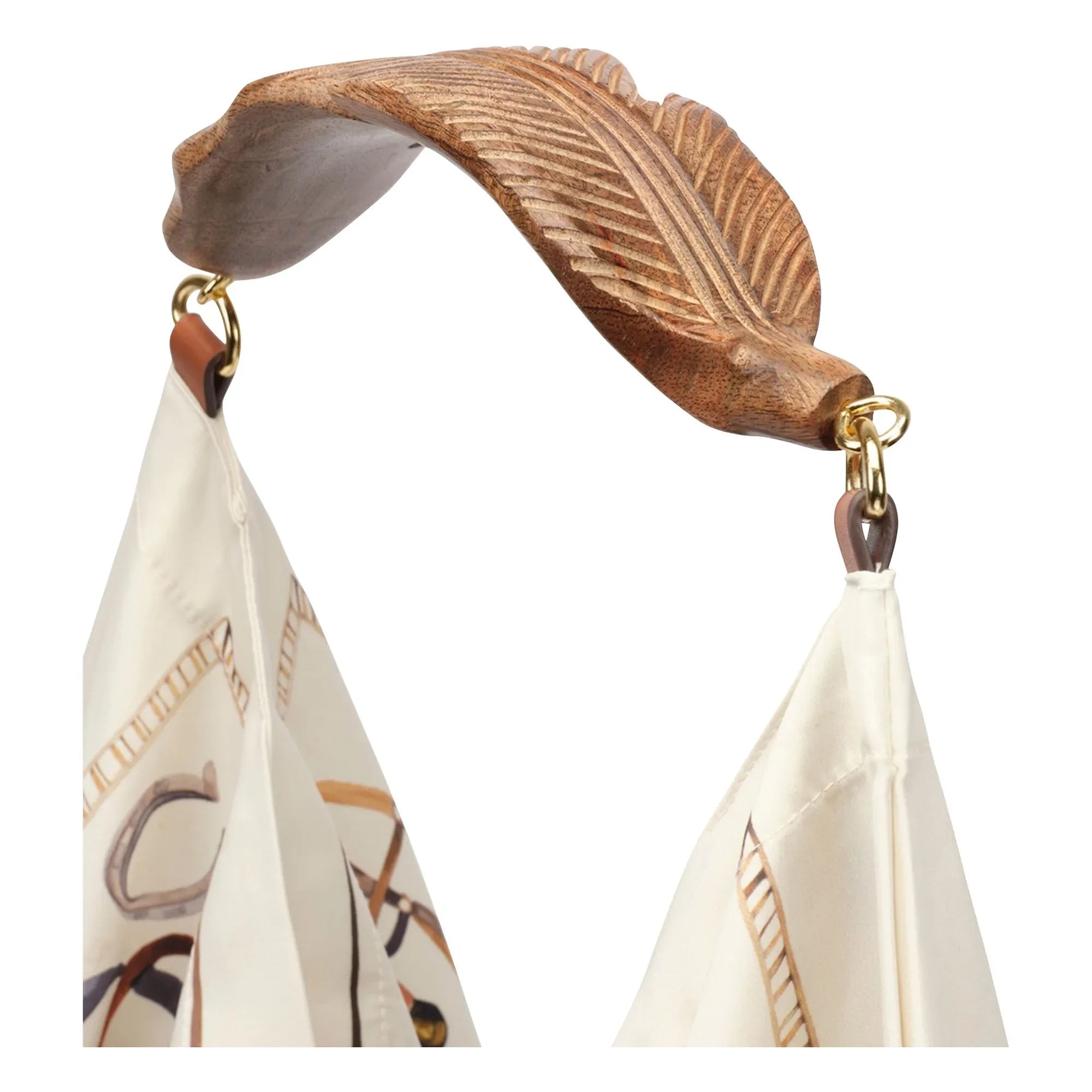 Farm Rio - Saten Eşarp Orta Boy Çanta | Ekru
