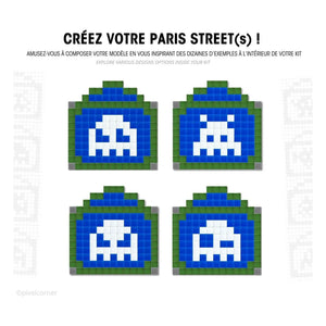 Pixel Corner - Pixel Art Kiti - Paris Sokağı | Mavi
