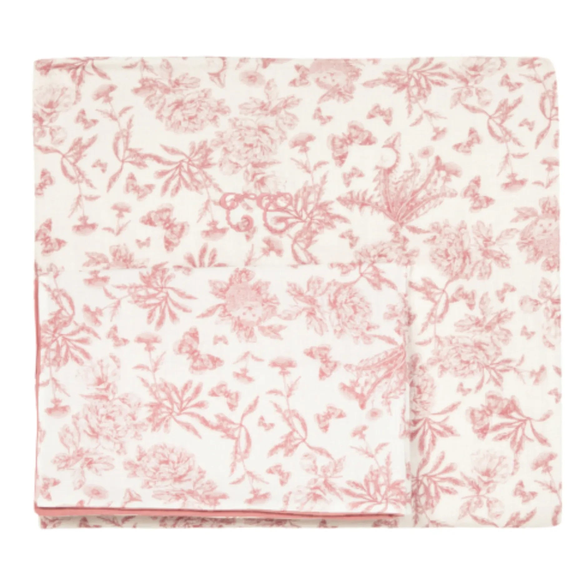 Tartine et Chocolat - Toile de Jouy Duvet Cover Set | Peach