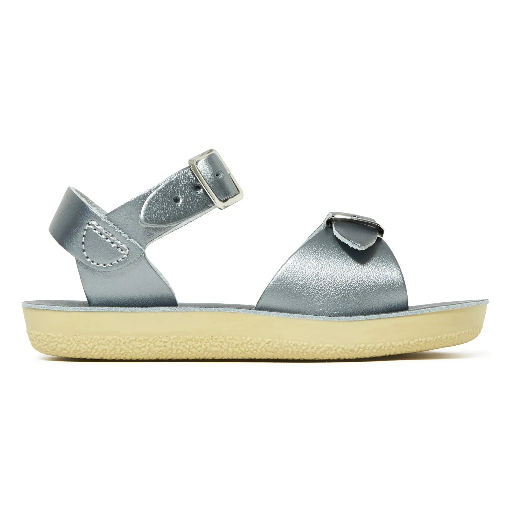 Salt-Water - Waterproof Leather Surfer Sandals | Silver