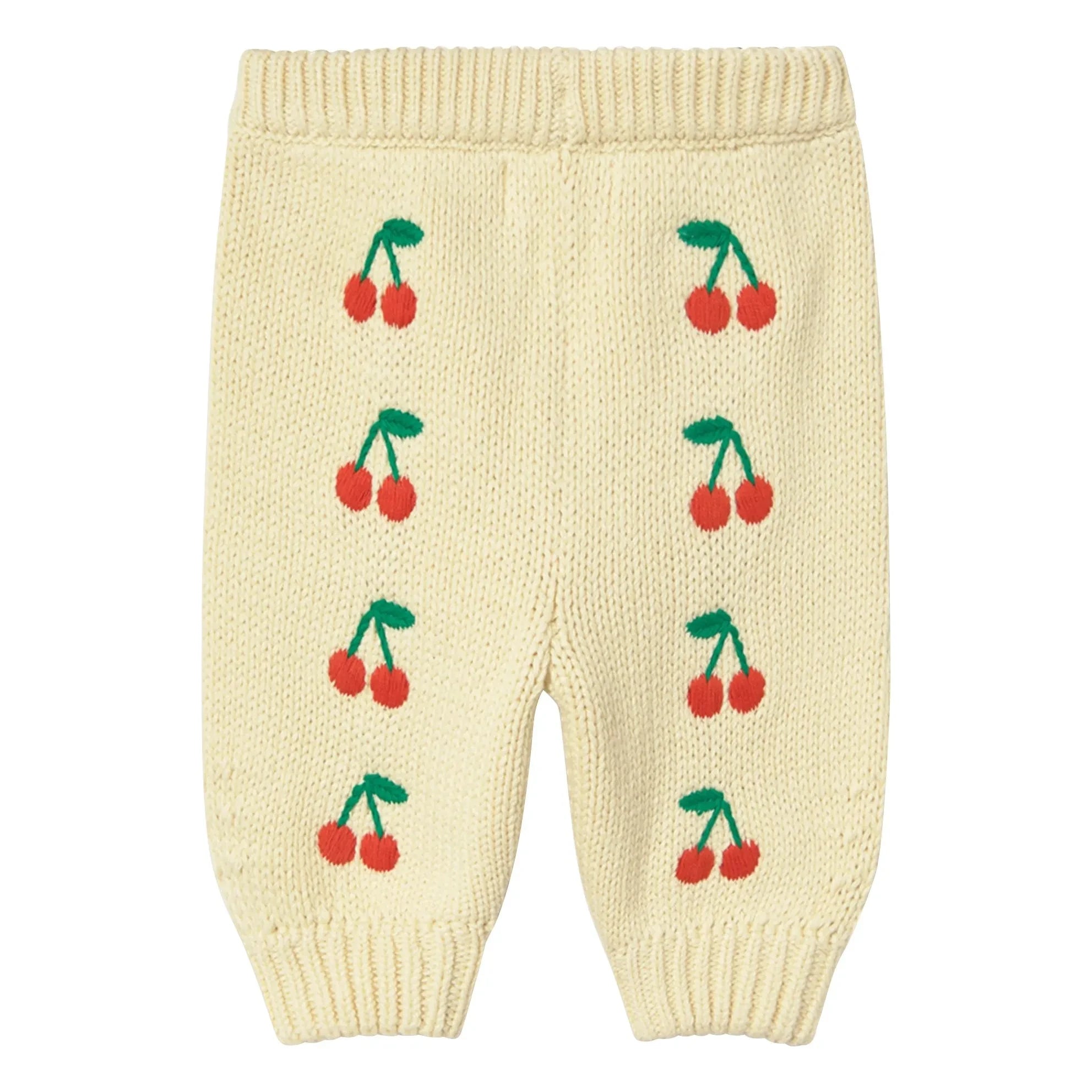 Tinycottons - Cherries Knit Pants | Yellow