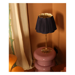 Doing Goods - Diya Silk Lampshade | Midnight Blue