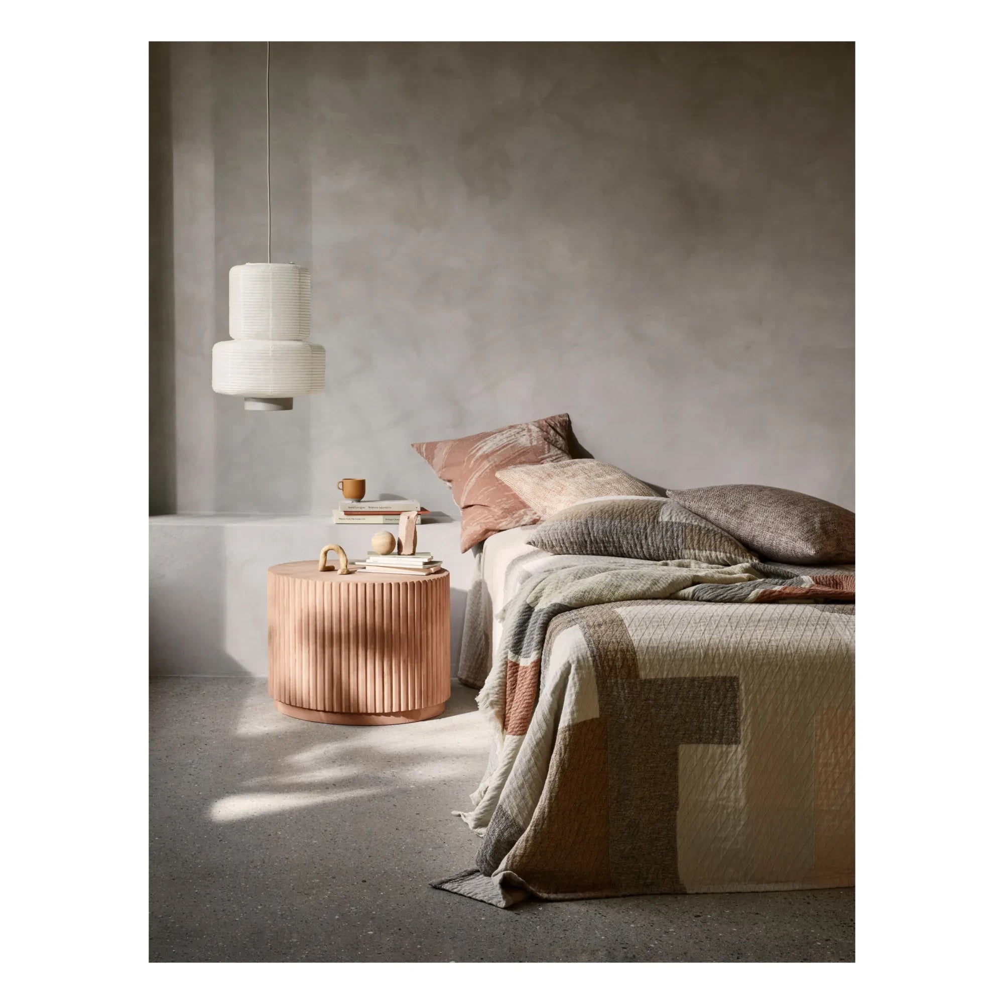 Broste Copenhagen - William Paper Pendant Lamp | White