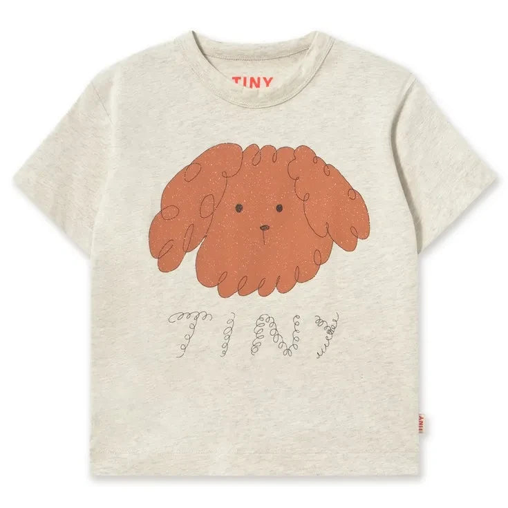 Tinycottons - Organic Cotton Tiny Dog T-Shirt | Heather Beige