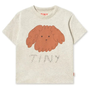 Tinycottons - Organic Cotton Tiny Dog T-Shirt | Heather Beige