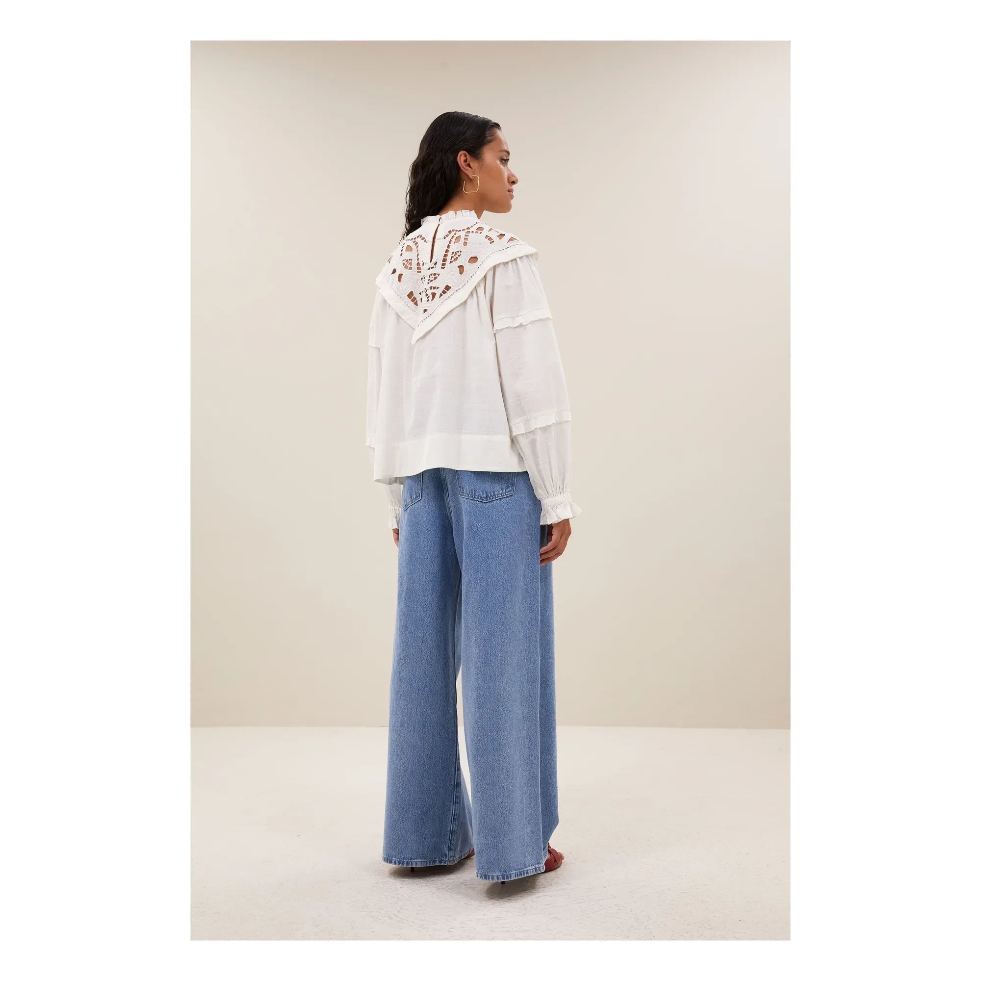 By Bar - Bowie Cotton Blouse | White