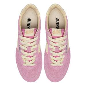 Autry - Windspin Low Two-Tone Suede & Leather Sneakers | Pink