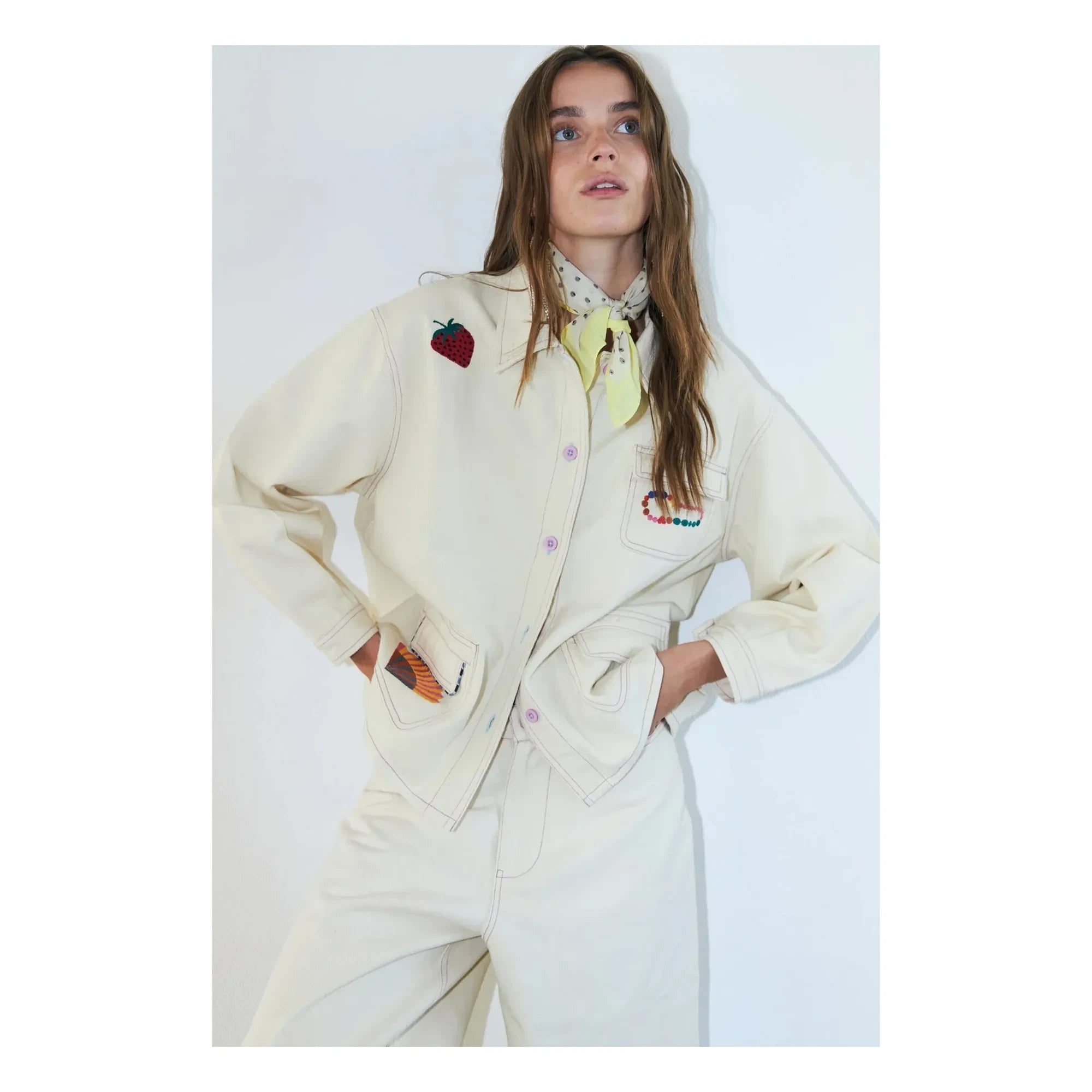 Lollys Laundry - April Pamuk ceket | Krem