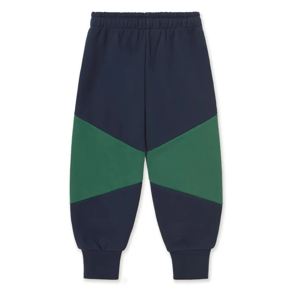 Tinycottons - Renk Bloklu Organik Pamuk Jogger Pantolon | Lacivert