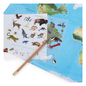 Moulin Roty - Sticker World Map